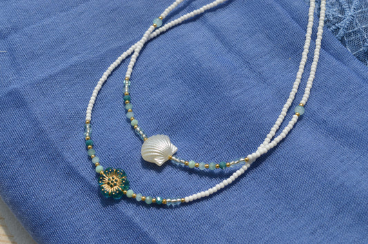 Mermaid's Shell and Flower Set