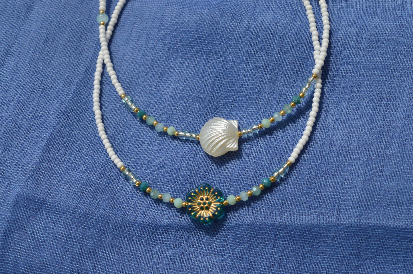 Mermaid's Shell and Flower Set