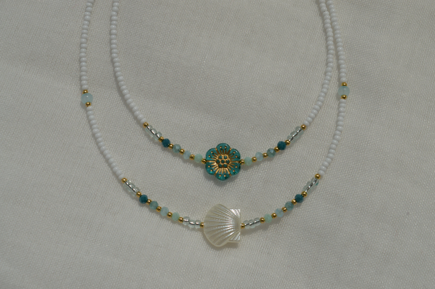 Mermaid's Shell and Flower Set