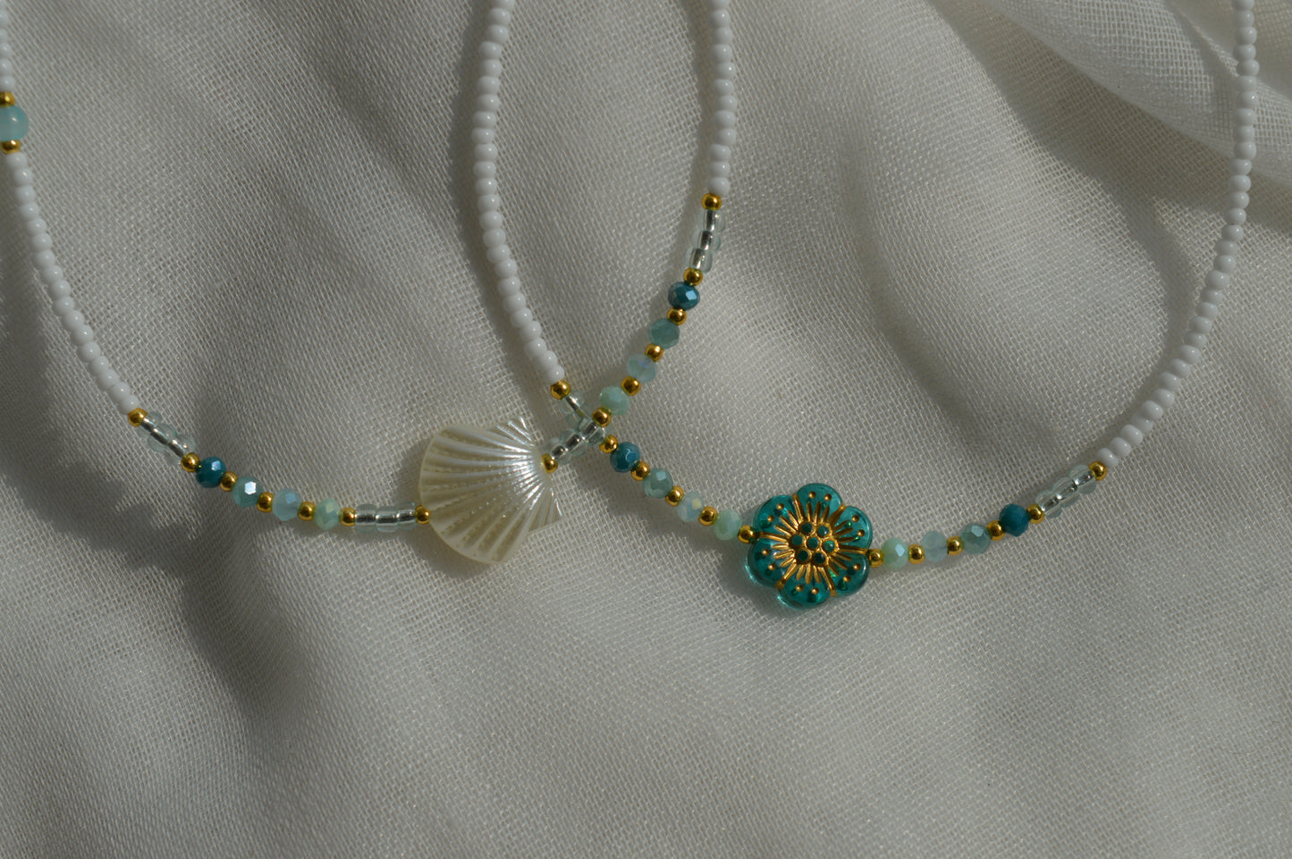 Mermaid's Shell and Flower Set