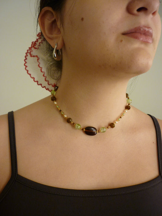 Forest Beaded Necklace